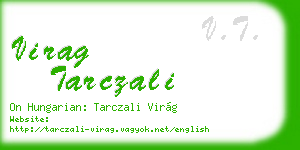 virag tarczali business card